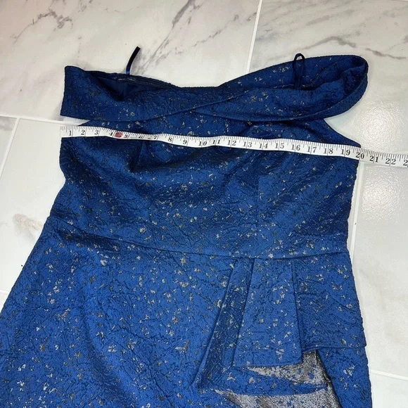 𝅺Adrianna papell off the shoulder jacquard dress - Picture 8 of 10